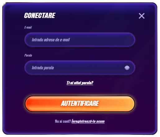 Zinx - Autentificare în cont